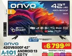 ONVO 42 FULL HD ANDROİD SMART LED TV AKILLI TELEVİZYON